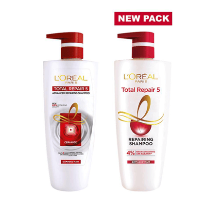 L'Oreal Paris Total Repair 5 Repairing Shampoo, 704 ml Bottle