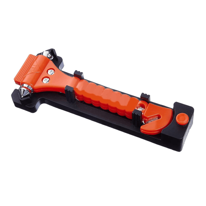 Emergency Escape and Rescue Tool with Seatbelt Cutter and Window Glass Hammer