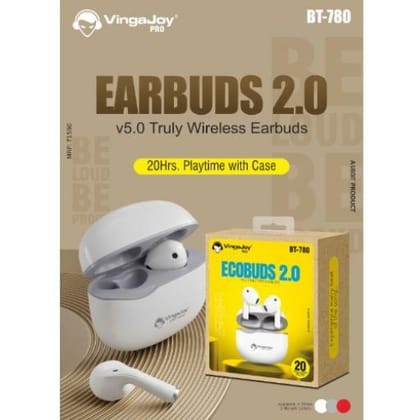 Vingajoy BT-780 EARBUDS2.0 V5.0 Truly Wireless Earbuds (20Hrsplaytime)