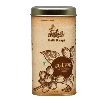 Hatti Kaapi Sutra Filter Coffee Made with Robusta Medium to Dark Roast | 80:20 | Authentic Filter Coffee, 200g