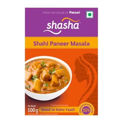 SHASHA SHAHI PANEER MASALA 100g (FROM THE HOUSE OF PANSARI)