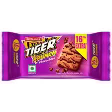 Britannia Tiger Krunch Chocochips Biscuit 27 GRAM