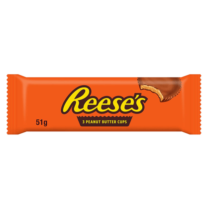 Reese's 3 Peanut Butter Cups Milk Chocolate, 51 gm