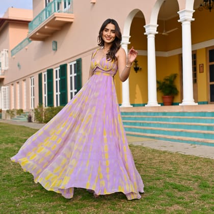 Painted Skies Ball Dress-XS