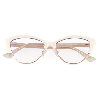 PERKEY Blue Ray Cut Light Blocking Glasses - OPTL0014-C2-Medium / White / Transperent