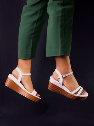 Shamana Off White Wedge Heels-Off White / 36
