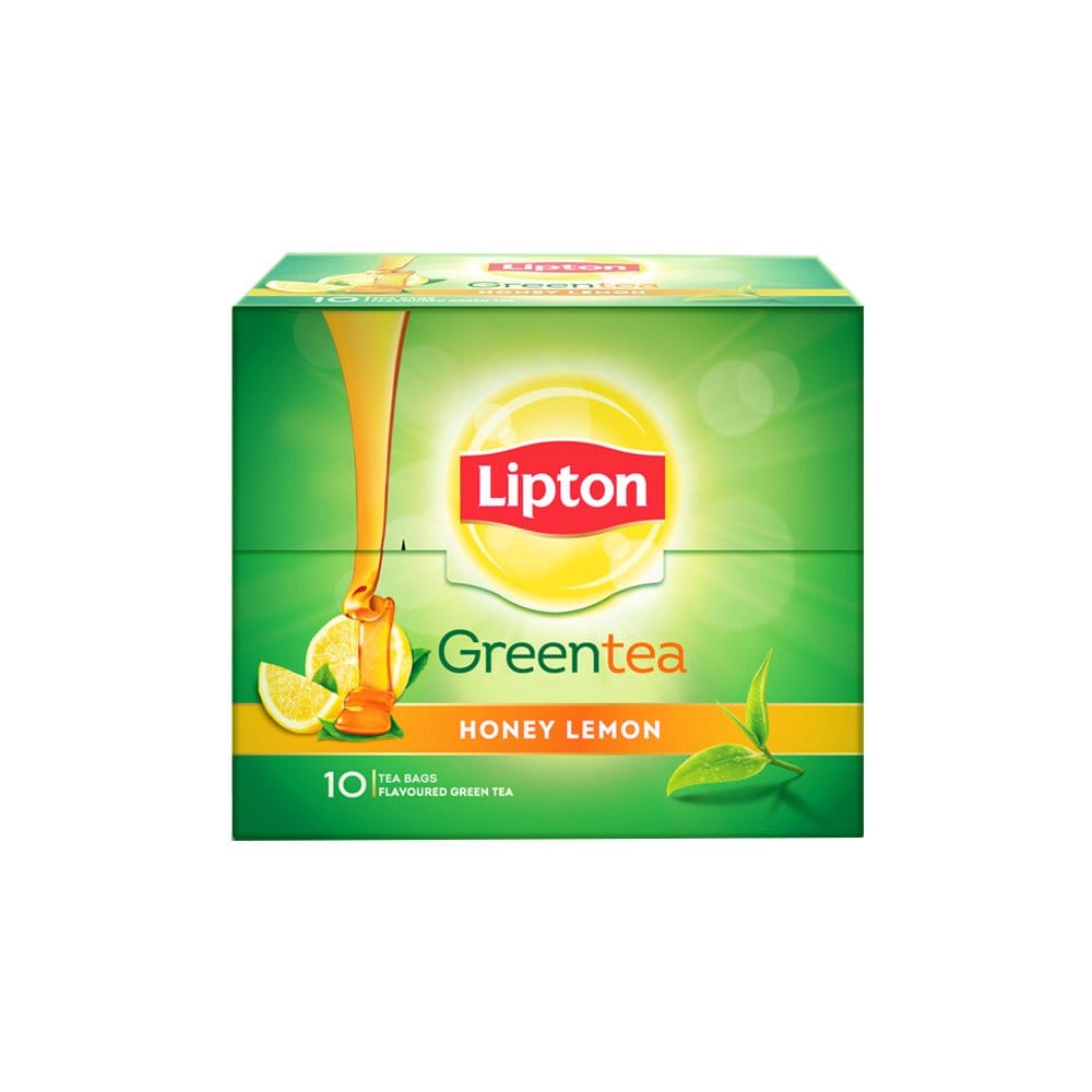 Lipton Honey Lemon Green Tea Bags, 10 Pieces