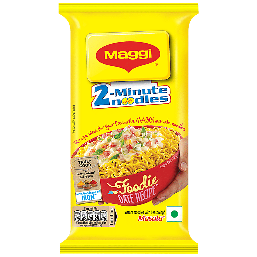 Maggi 2, Min Masala Instant Noodles, 140 G Pouch