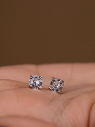 Diamond Delight Earrings-Silver