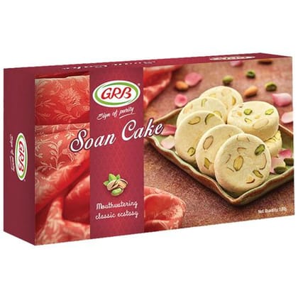 GRB Soan Cake - Regular, Traditional Delicacy/Sweets, Dessert, For Celebrations, Special Ocassions, 100 g Box