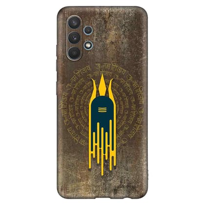 Om Namah Shivay Samsung A32 Premium Embossed Mobile cover