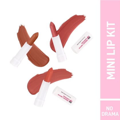 POPxo Makeup Mini Lip Kit - No DramaNo Drama