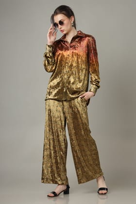 Neofaa's Next Generation Luxe Velvet Co-Ord Set-XXS / Metallic Gold / SH00030-DPIVT06-2-NIL-NIL-NIL-NIL-THR016-FS02-NIL-BT01-13-NIL-NIL||BT00038-DPIVT02-2-NIL-NIL-EL03-26 INCH-THY010-FS03-NIL-NIL