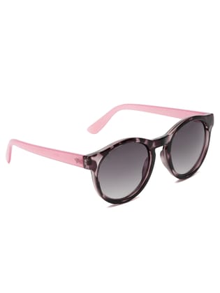 SUNNIES Polycarbonate Sunglass UV 400 Green Lens Men & Women Round Sunglasses - SUNNIES-016-C1