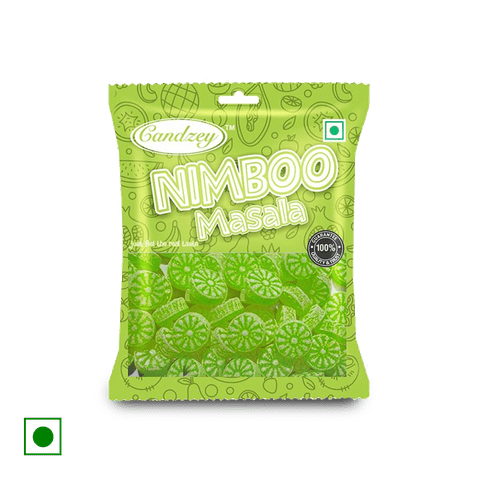 CANDZEY Nimboo Masala Candy, 100 gm Pouch
