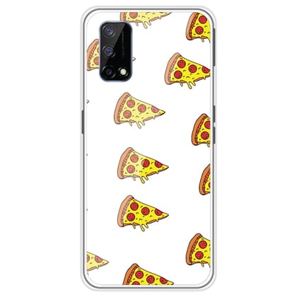 Pizza - Clear Printed Silicone Case For Realme Models-Realme Narzo 50A