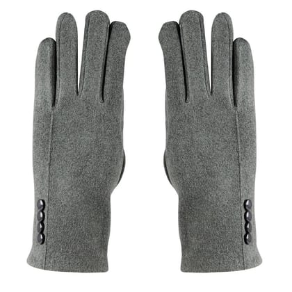 Women's designer Gloves - Grey