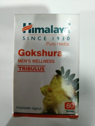 Himalaya Pure herbs Gokshura Men's wellness Tribulus Improves vigour 60 Tablets 