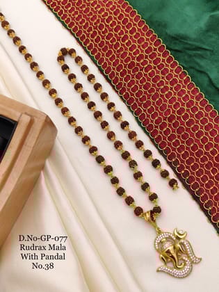 Cynical Gold Plated Rudraksha Mala
