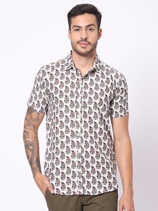 Classic Fit Ethnic Motifs Printed Casual Shirt