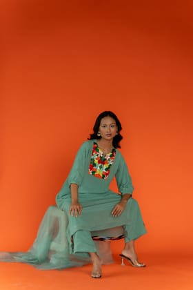 Firoza Kurta Set-S