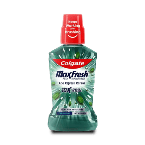 Colgate Maxfresh Mouthwash - Plax, Freshmint Splash, 250 ml Bottle