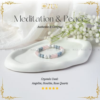 Meditation & Peace Bracelet-S - 6.5 inches (Women)