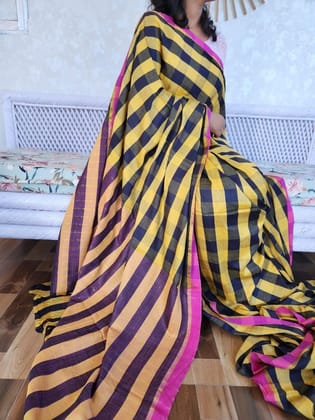 Handwoven Cotton Saree