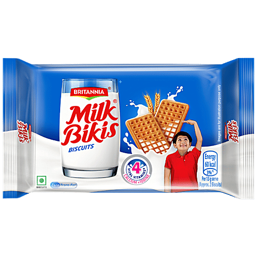 Britannia Milk Bikis Biscuit - Zero Trans Fat, 300 g