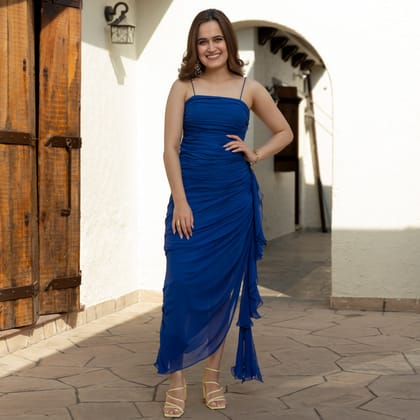Mermaid Royal Blue Dress-XS