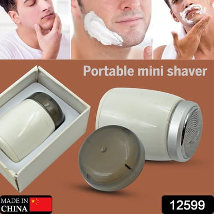 12599 Mini Electric Shavers for Men, Pocket Shaver, Portable Shaver Head, Mini Shaver Professional Shaver Hair Cleaning Shave Head Shaving Machine Long Battery Life for Indoor and Outdoor Use Gif