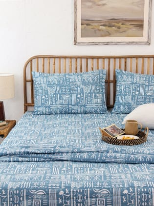 Gamathi Bed Set (DDC) (Light Blue)