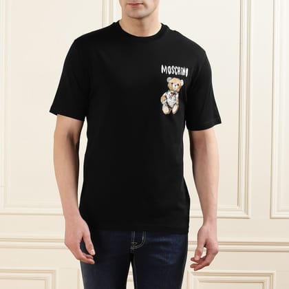 Teddy in Style: M0schin0 Pocket Men's T-Shirt Collection-S