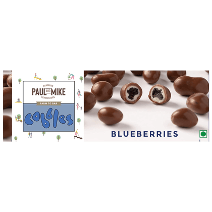 Paul And Mike Cobbles Chocolate Coated Blueberry, 100 gm