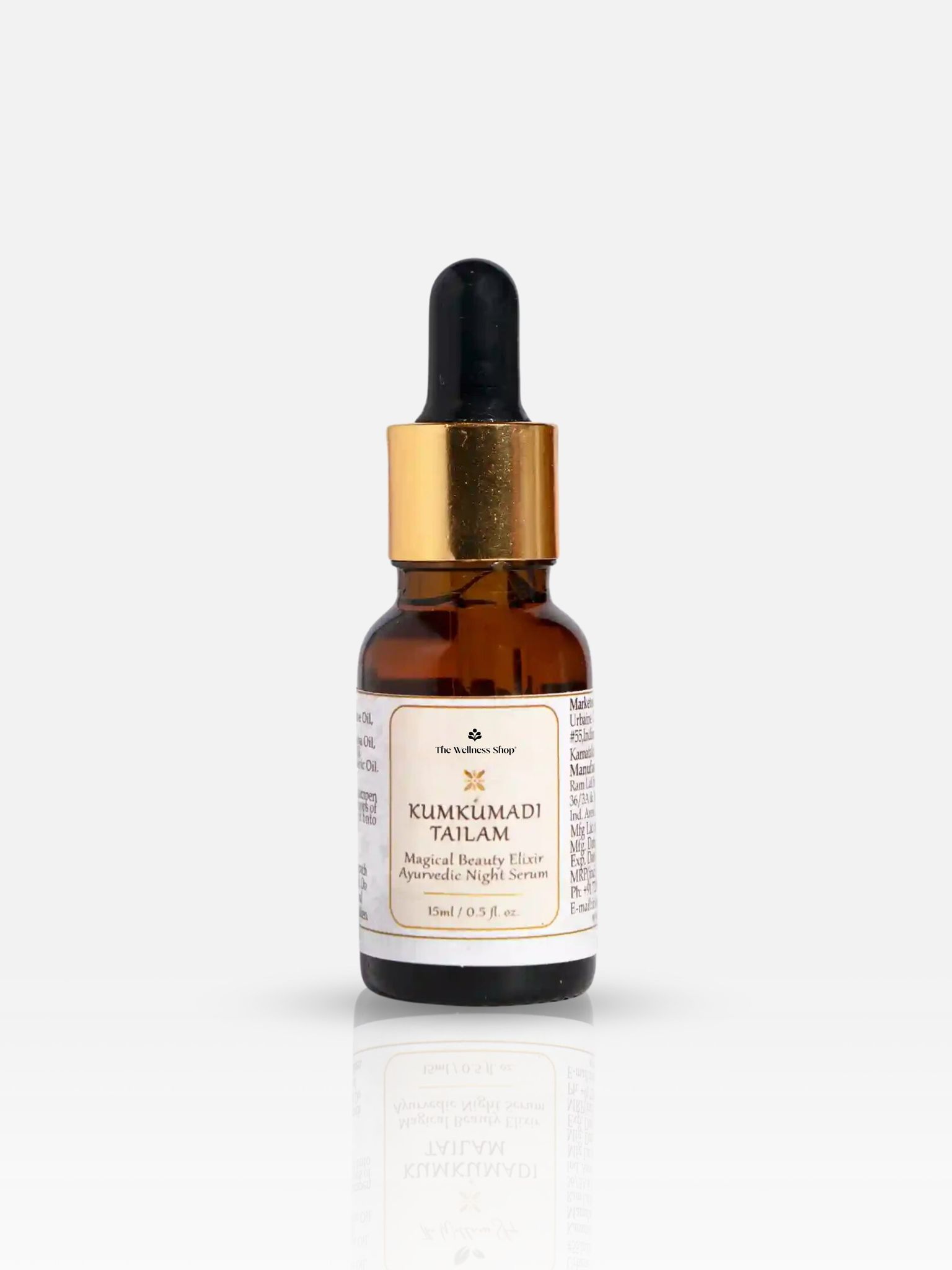 KUMKUMADI TAILAM MAGICAL BEAUTY ELIXIR AYURVEDIC NIGHT SERUM-15ml