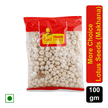 More Choice Lotus Seeds (Makhana), 100 gm Pouch