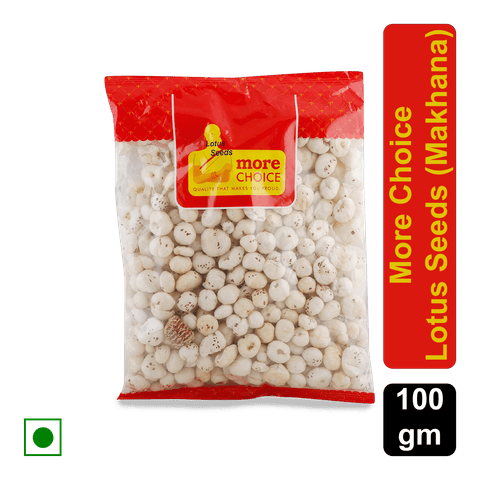 More Choice Lotus Seeds (Makhana), 100 gm Pouch