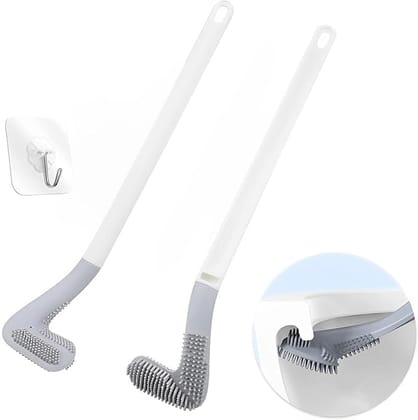 SMARTCAM Golf Shaped Toilet Brush Golf Head Cleaner Flexible Deep Cleaning Silicone Brush Ideal for Quick & Easy Cleaning of Home, Kitchen, Bathroom, Wash Basin (Multicolor)