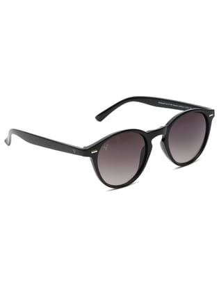 SUNNIES Polycarbonate Sunglass UV 400 Gradient Green Lens Men & Women Round Sunglasses - SUNNIES-013-C7