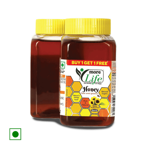 More Life Feasters Eatlite Honey,BOGO(500gm x 2), 1 kg Bottle