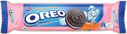 Cadbury Oreo Strawberry Creme Flavour Chocolately Sandwich Biscuit 113.75 GRAM