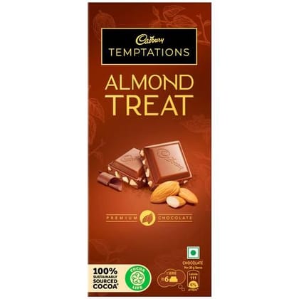 CVB Cadbury Temptations Almond Treat Premium Chocolate 72G