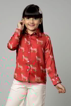 Red Leopard Print Shirt for Girls-13 Year / Scarlet Red / KSH09,NIL,DPLZ058-65%,1,NILL,NILL,NILL,NILL,THR09,FS01,NILL,BT02,10,NILL,NILL