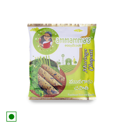 Ammamma's Easy2Cook Moringa Chapati, 400 gm Pouch Ammamma's Easy2Cook Moringa Chapati, 400 gm Pouch