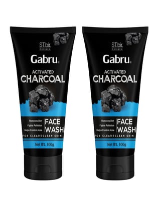 ST.bir Gabru Activated Charcoal Face Wash 100mL PACK OF 2