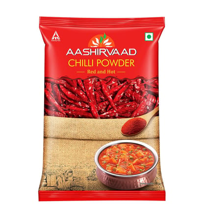 Aashirvaad Chilli Powder, Red Hot Chilli Powder With No Added Flavours And Colours, 200G Pack(Savers Retail)