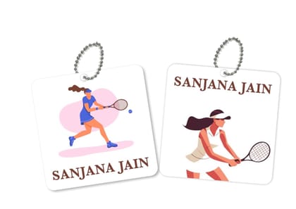 Bag Tags - Tennis Champ-2 / Square