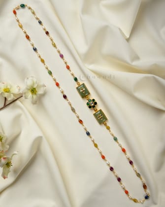 Kundan Inlay Work Mope-Chain CHN1472