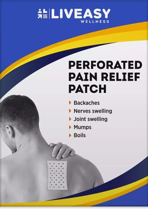 Perforated pain relief patch pack of 2