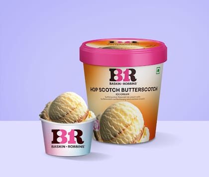 Hop Scotch Butterscotch Ice Cream (Factory Sealed 450 Ml)